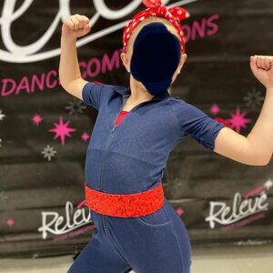 Girls “Rosy the Riveter” Jazz Dance Costume (Weissman)